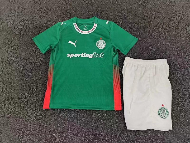 Niño_Kids Palmeiras Home Soccer Uniform 26 27-jinji